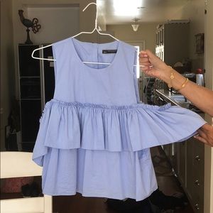 Zara off the shoulder tank